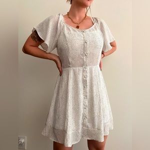 BRAND NEW Sienna Sky Summer PolkaDot MIDI Dress Size Large